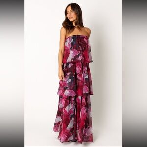 Petal & Pup bloom strapless maxi dress